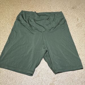 OFFLINE by Aerie Real Me Crossover Bike Shorts Sz XXL Olive Green I1